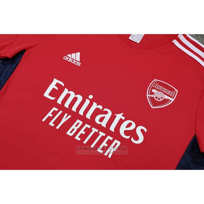 Fato de Treino Arsenal Manga Curta 2022-2023 Vermelho - Calcas Curta